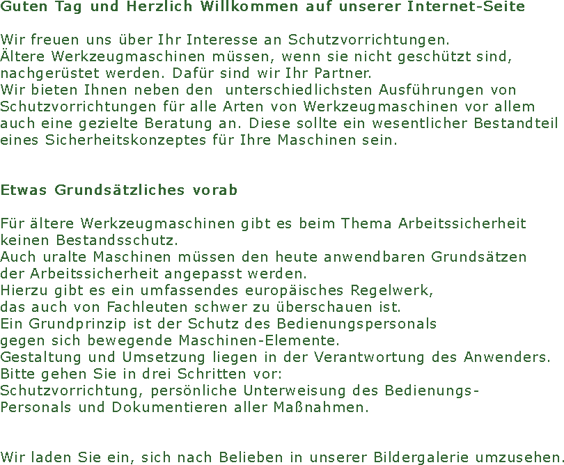 Guten Tag und Herzlich Willkommen