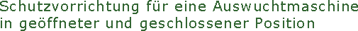 Schutzvorrichtung f�r eine Auswuchtmaschine 